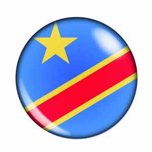 Fahne Demokratische Republik Kongo