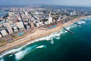 Strandurlaub in einer Großstadt - Durban in Südafrika