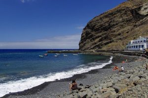 Vulkansandstrand Playa Alojera auf La Gomera