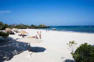 Strand von Chale Island an der Südküste von Kenia