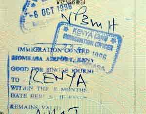 Visum - Einreisestepel für Kenia