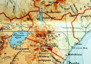 Topografische Karte von Kenia