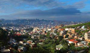 Blick auf die Hauptstadt von Madagaskar: Antananarivo