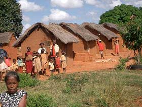 Dorfbevölkerung auf Madagaskar