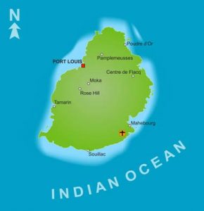 Mauritius: Karte der Hauptinsel