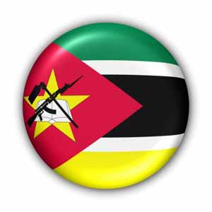 Nationalflagge von Mosambik