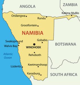 Namibia-Karte: Landkarte von Namibia