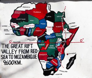 Karte Rift Valley - Lage in Afrika