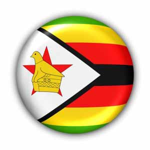 Nationalflagge von Simbabwe