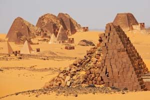 Pyramiden von Meroe im Sudan