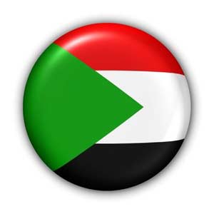 Nationalflagge von Sudan