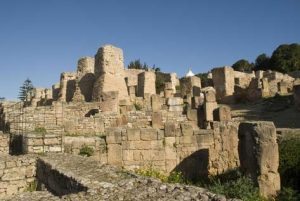 Einige der Ruinen von Karthago in Tunesien