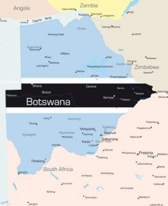 Botswana: Karte