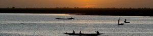 Der Fluss Niger in Westafrika
