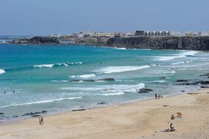 Sandstrand bei El Cotillo auf Fuerteventura