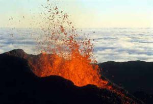 Der Vulkan Piton de la Fournaise auf La Reunion