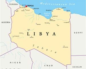 Karte von Libyen
