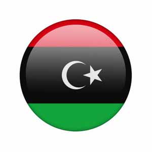 Nationalflagge von Libyen