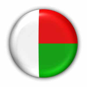 Nationalflagge von Madagaskar