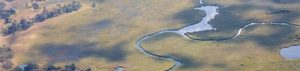 Fluss Okavango in Afrika