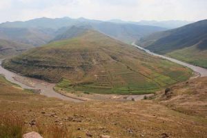 Grenzfluss Oranje im Süden von Afrika