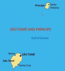 Karte von Sao Tome und Principe