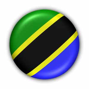 Nationalflagge von Tansania