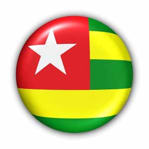 Nationalflagge von Togo